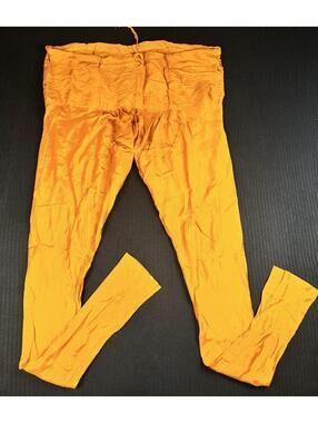 🧡 Orange Churidar Pyjamas XL Traditional Indian Leggings 🧡